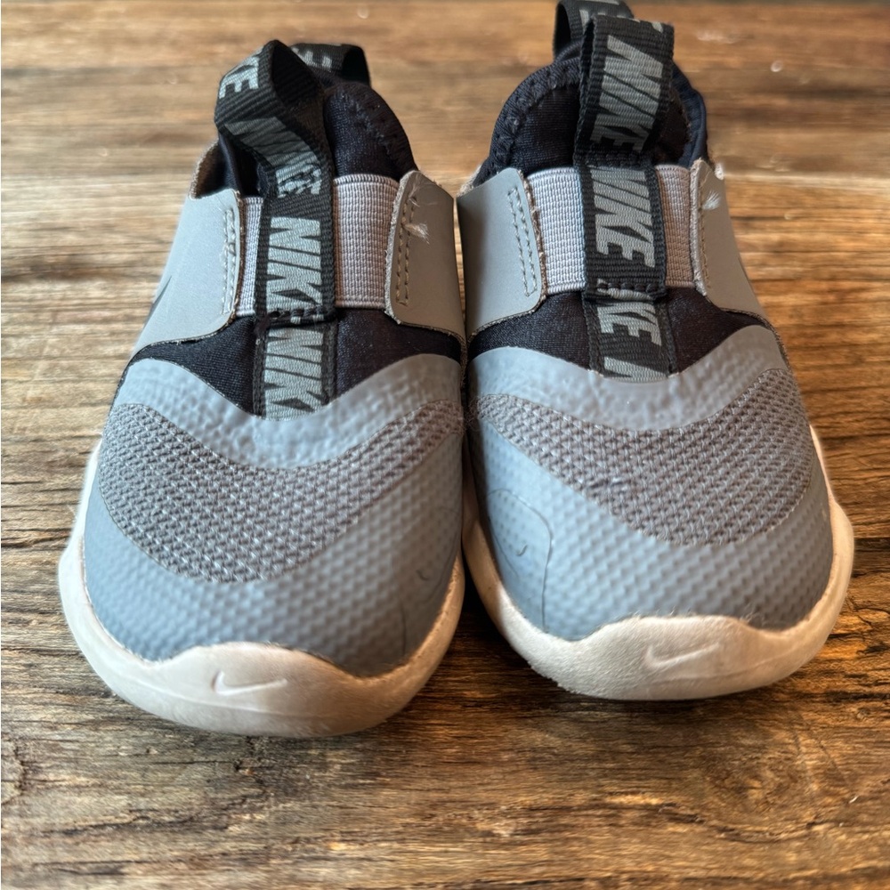 Nike Black and Gray Slip-On Shoes